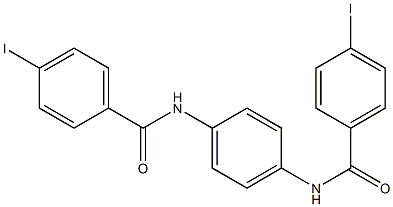 4-iodo-N-{4-[(4-iodobenzoyl)amino]phenyl}benzamide Struktur