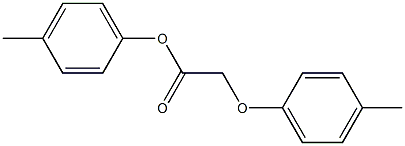 4-methylphenyl 2-(4-methylphenoxy)acetate Struktur