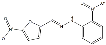 5-nitro-2-furaldehyde N-(2-nitrophenyl)hydrazone Struktur