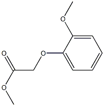 methyl 2-(2-methoxyphenoxy)acetate Struktur