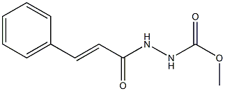 methyl 2-[(E)-3-phenyl-2-propenoyl]-1-hydrazinecarboxylate Struktur