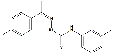 N-(3-methylphenyl)-2-[(Z)-1-(4-methylphenyl)ethylidene]-1-hydrazinecarbothioamide Struktur