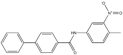 N-(4-methyl-3-nitrophenyl)[1,1'-biphenyl]-4-carboxamide Struktur