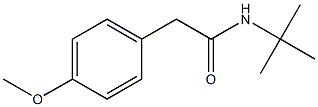 N-(tert-butyl)-2-(4-methoxyphenyl)acetamide Struktur