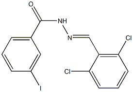 N'-[(E)-(2,6-dichlorophenyl)methylidene]-3-iodobenzohydrazide Struktur