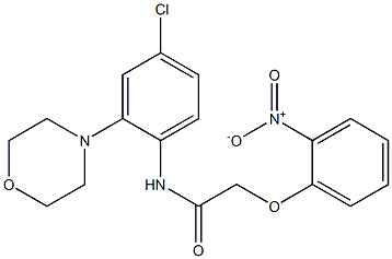 N-[4-chloro-2-(4-morpholinyl)phenyl]-2-(2-nitrophenoxy)acetamide Struktur