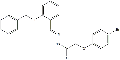 N'-{(E)-[2-(benzyloxy)phenyl]methylidene}-2-(4-bromophenoxy)acetohydrazide Struktur