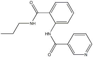 N-{2-[(propylamino)carbonyl]phenyl}nicotinamide Struktur