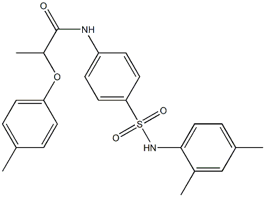 N-{4-[(2,4-dimethylanilino)sulfonyl]phenyl}-2-(4-methylphenoxy)propanamide Struktur