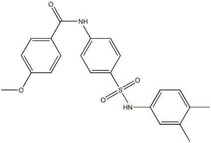 N-{4-[(3,4-dimethylanilino)sulfonyl]phenyl}-4-methoxybenzamide Struktur