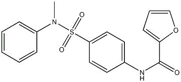 N-{4-[(methylanilino)sulfonyl]phenyl}-2-furamide Struktur