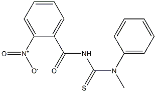 N-methyl-N'-(2-nitrobenzoyl)-N-phenylthiourea Struktur