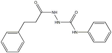 N-phenyl-2-(3-phenylpropanoyl)-1-hydrazinecarboxamide Struktur