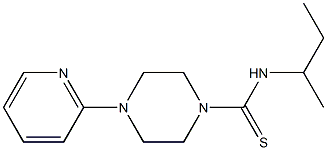 ((methylpropyl)amino)(4-(2-pyridyl)piperazinyl)methane-1-thione Struktur