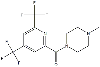 [4,6-bis(trifluoromethyl)-2-pyridinyl](4-methylpiperazino)methanone Struktur