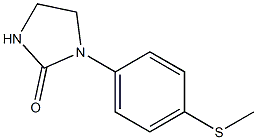 1-[4-(methylsulfanyl)phenyl]tetrahydro-2H-imidazol-2-one Struktur