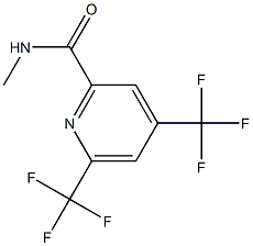 N-methyl-4,6-bis(trifluoromethyl)-2-pyridinecarboxamide Struktur