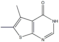 5,6-二甲基噻吩[2,3-D]嘧啶-4(3H)-酮, , 結(jié)構(gòu)式