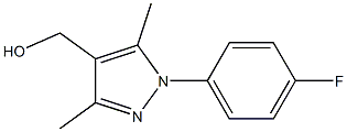 [1-(4-fluorophenyl)-3,5-dimethyl-1H-pyrazol-4-yl]methanol Struktur