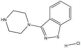 3-piperazin-1-yl-1,2-benzisothiazole hydrochloride Struktur