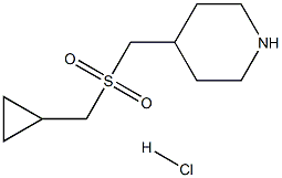 4-{[(cyclopropylmethyl)sulfonyl]methyl}piperidine hydrochloride Struktur