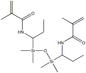 1,3-BIS(METHACRYLAMIDOPROPYL)TETRAMETHYL-DISILOXANE Struktur