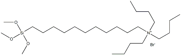 n-trimethoxysilylundecyl-n,n,n-tri-n-butylammonium bromide,25% in dimethylformamide Struktur