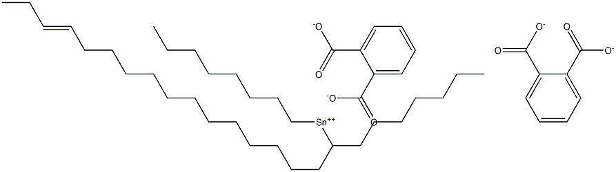 Bis[phthalic acid 1-(13-hexadecenyl)]dioctyltin(IV) salt Struktur