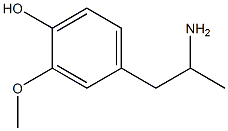 4'-Hydroxy-3'-methoxyamphetamine Struktur