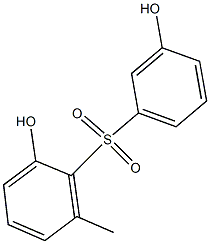 2',3-Dihydroxy-6'-methyl[sulfonylbisbenzene] Struktur