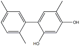 6-Methyl-4-(2,5-dimethylphenyl)benzene-1,3-diol Struktur