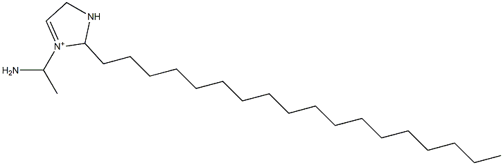 3-(1-Aminoethyl)-2-octadecyl-3-imidazoline-3-ium Struktur