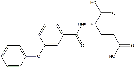 N-(3-Phenoxybenzoyl)-L-glutamic acid Struktur