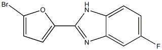 5-Fluoro-2-(5-bromofuran-2-yl)-1H-benzimidazole Struktur