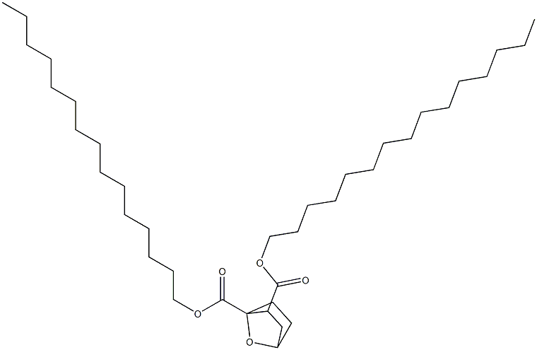 7-Oxabicyclo[2.2.1]heptane-1,2-dicarboxylic acid dipentadecyl ester Struktur