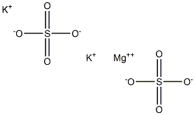 Dipotassium magnesium sulfate Struktur