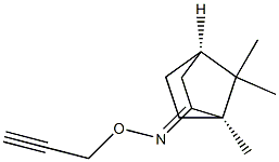 (1R,4R)-1,7,7-Trimethylbicyclo[2.2.1]heptan-2-one O-(2-propynyl)oxime Struktur