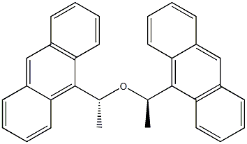 Bis[(R)-1-(9-anthryl)ethyl] ether Struktur