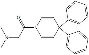 1,4-Dihydro-4,4-diphenyl-1-(dimethylaminoacetyl)pyridine Struktur