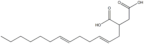 (2,6-Tridecadienyl)succinic acid Struktur