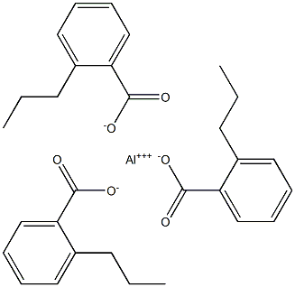 Tris(2-propylbenzoic acid)aluminum salt Struktur