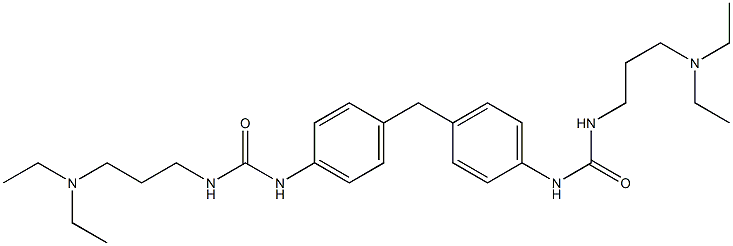 1,1'-Methylenebis(4,1-phenylene)bis[3-[3-(diethylamino)propyl]urea] Struktur