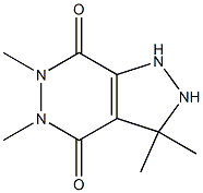 3,3,5,6-Tetramethyl-2,3-dihydro-1H-pyrazolo[3,4-d]pyridazine-4,7(5H,6H)-dione Struktur