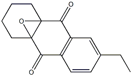 4a,9a-Epoxy-6-ethyl-1,2,3,4-tetrahydroanthraquinone Struktur