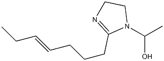 1-(1-Hydroxyethyl)-2-(4-heptenyl)-2-imidazoline Struktur