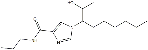 N-Propyl-1-[1-(1-hydroxyethyl)heptyl]-1H-imidazole-4-carboxamide Struktur