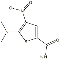 2-(Dimethylamino)-3-nitrothiophene-5-carboxamide Struktur