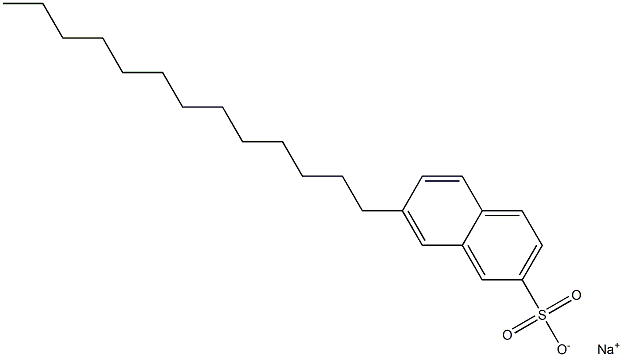 7-Tridecyl-2-naphthalenesulfonic acid sodium salt Struktur