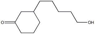 3-(5-Hydroxypentyl)cyclohexan-1-one Struktur