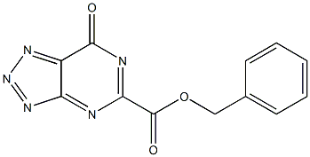 7-Oxo-7H-1,2,3-triazolo[4,5-d]pyrimidine-5-carboxylic acid benzyl ester Struktur